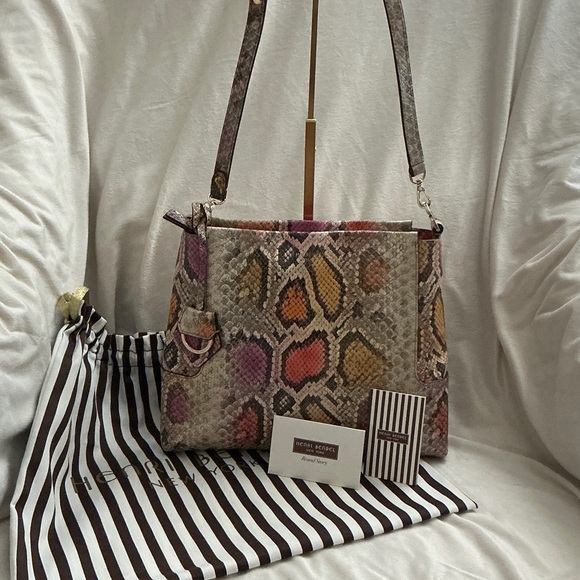 Henri Bendel Multicolor Snake-Print Leather Crossbody Bag ( Full Inclusion) - Picture 2 of 11